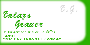 balazs grauer business card
